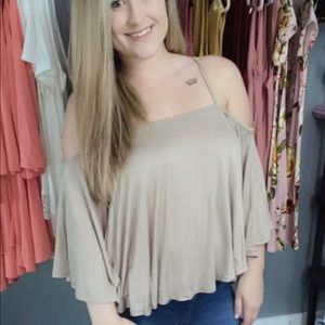 Cold shoulder top